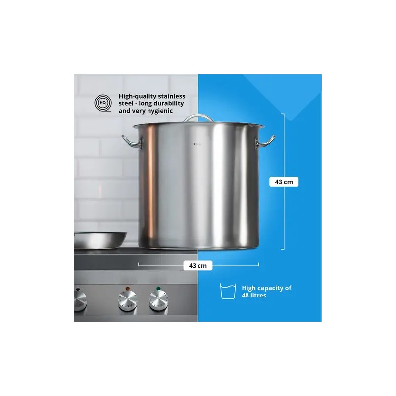 Royal Catering RCST-50E induktiokattila 48 l Ø 40 cm