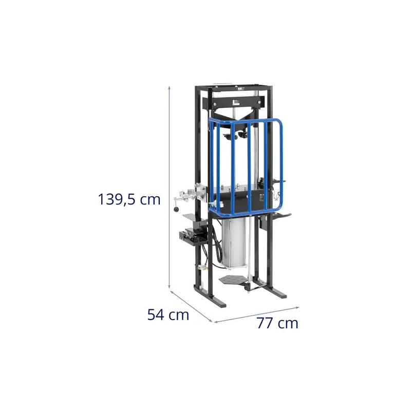 Pneumatinen jousipuristin 1 t, 8 bar, 105-180 mm