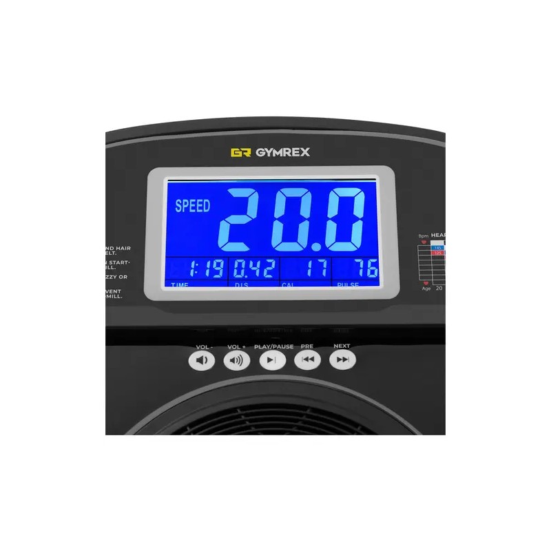 Gymrex GR-MG77 Juoksumatto 1350 W 1-20 km/h 120 kg