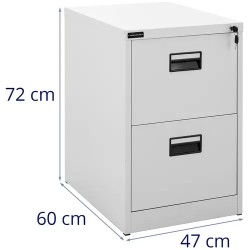 Fromm & Starck arkistokaappi 72 cm, 2 lukittavaa laatikkoa A4/F4