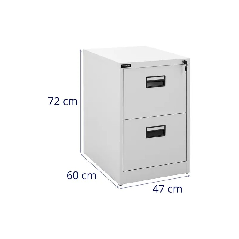 Fromm & Starck arkistokaappi 72 cm, 2 lukittavaa laatikkoa A4/F4
