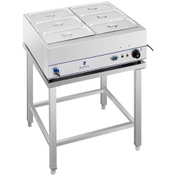 Bain-Marie vesihaude 2000 W, 6 x 1/3 GN-astia, alusta ja tyhjennyshana