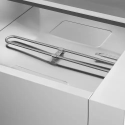 Royal Catering RCBM-6W-2000 Bain Marie -ruoanlämmitin 2000 W, 6 x 1/3 GN-astia, poistoventtiili