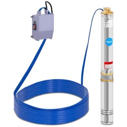 Syväkaivopumppu 95 mm 3000 l h 550 W 20 m kaapeli 85 m nousukorkeus ruostumaton teräs
