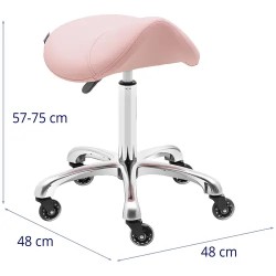 Satulajakkara 57–75 cm 150 kg vaaleanpunainen