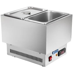 Royal Catering suklaan sulatuslaite, 2 kpl GN 1/4 -astiaa, 100 °C