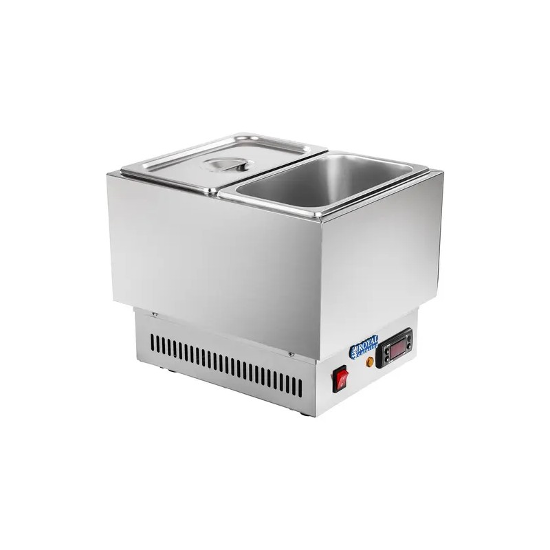 Royal Catering suklaan sulatuslaite, 2 kpl GN 1/4 -astiaa, 100 °C