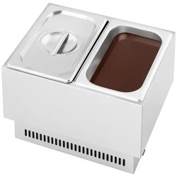 Royal Catering suklaan sulatuslaite, 2 kpl GN 1/4 -astiaa, 100 °C