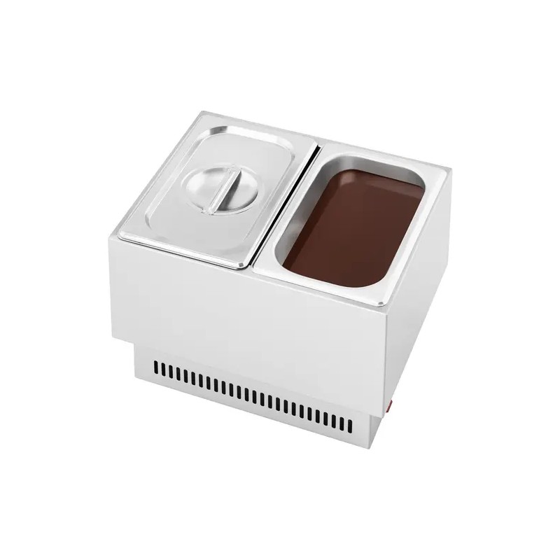 Royal Catering suklaan sulatuslaite, 2 kpl GN 1/4 -astiaa, 100 °C