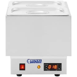 Royal Catering suklaan sulatuslaite, 2 kpl GN 1/4 -astiaa, 100 °C