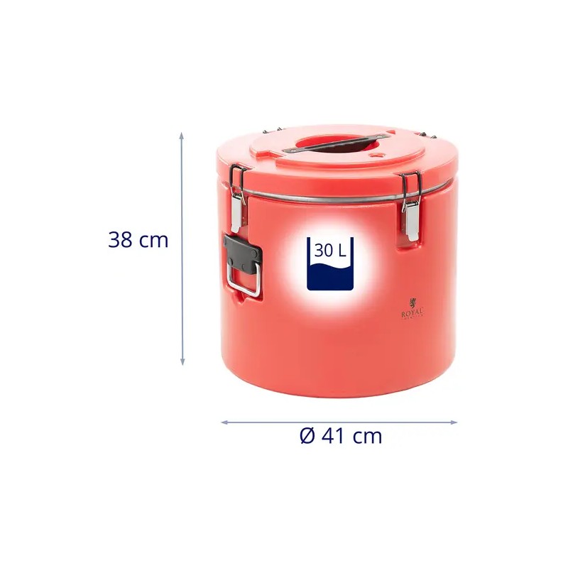 Royal Catering lämpöastia 30 l ruostumaton teräs
