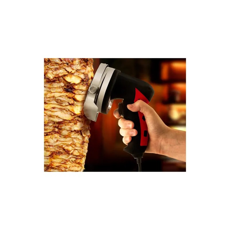 Royal Catering sähköinen döner-veitsi, 80 W, leikkauspaksuus 1-8 mm
