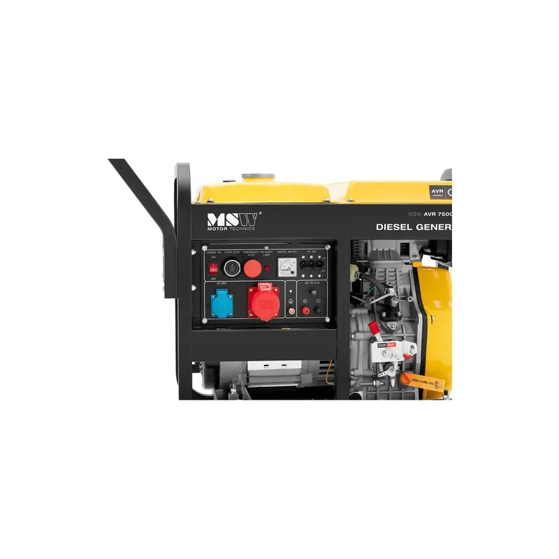 Diesel-varavirtageneraattori 2500/7500 W 8,75 kVA 230/400 V AVR Euro 5