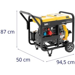 Diesel-varavirtageneraattori 2500/7500 W 8,75 kVA 230/400 V AVR Euro 5