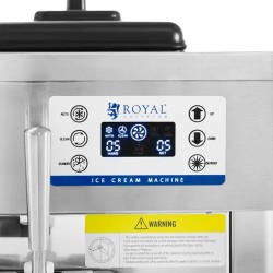 Royal Catering pehmeän jäätelön kone 20 l/h 1670 W esijäähdytyksellä