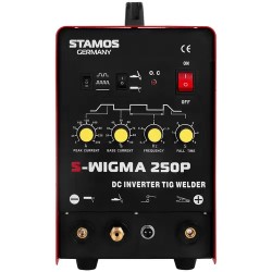 Stamos Germany S-WIGMA 250P WIG-hitsaussetti 250 A 230 V + Eagle Eye -hitsauskypärä 10,95 kg