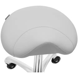 Ergonominen satulajakkara 57–75 cm 150 kg vaaleanharmaa