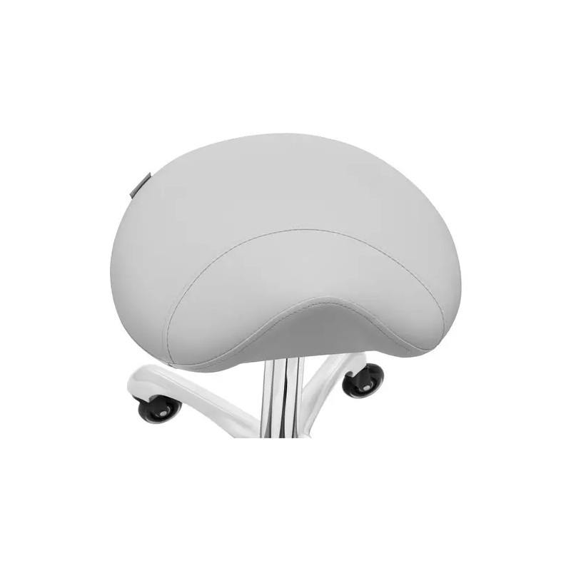Ergonominen satulajakkara 57–75 cm 150 kg vaaleanharmaa