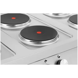 Royal Catering Elektroherd Gastro sähköliesi 15600 W, 6 levyä, kiertoilmauuni ja alakaappi