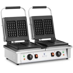 Royal Catering RC WM201 kaksoisvohelirauta belgialaisiin vohveleihin 2 x 2 000 W