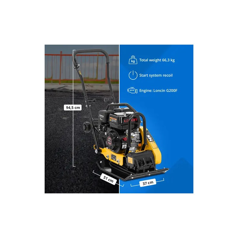 Vibrolevy 51 x 37 cm 12 kN