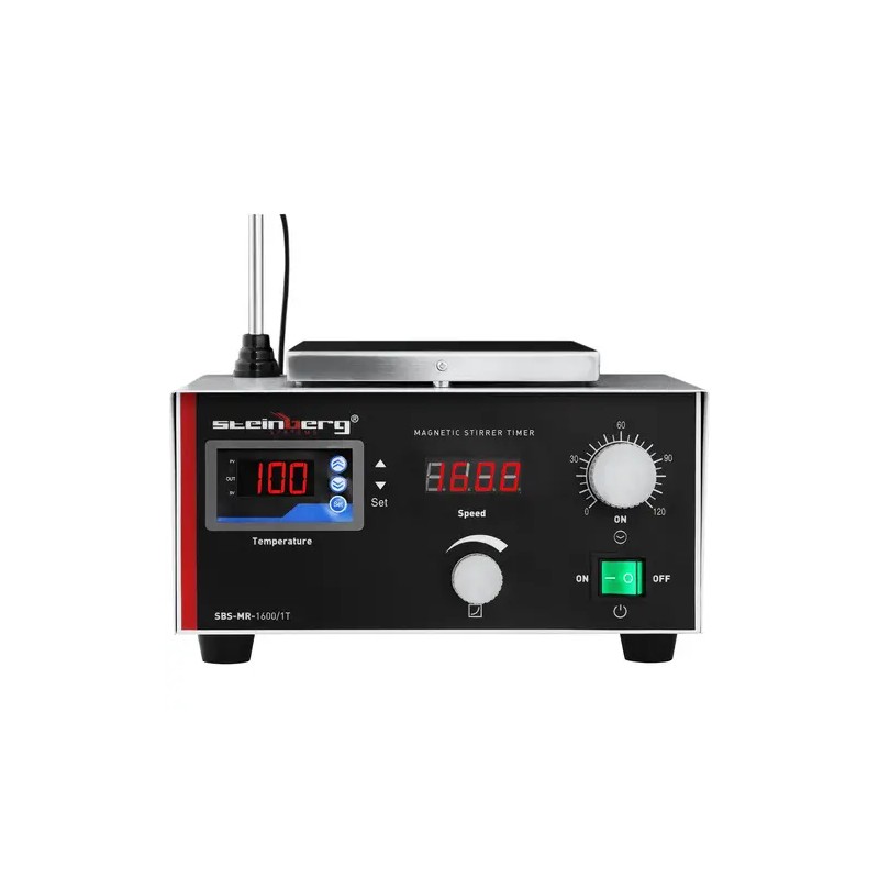 Steinberg SBS-MR-1600/1T magneettisekoitin lämmityslevyllä 5 l 1600 kierrosta/min