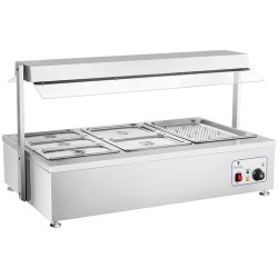 Royal Catering Bain Marie kuivalämmitys 6 GN lihaliitteellä