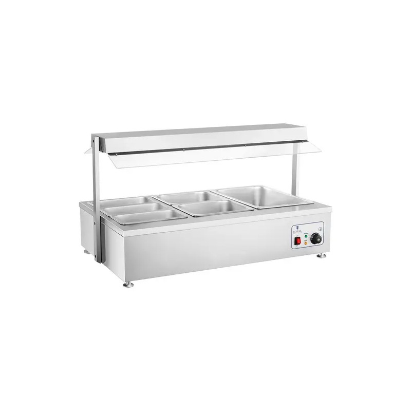 Royal Catering Bain Marie kuivalämmitys 6 GN lihaliitteellä