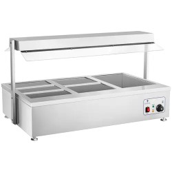 Royal Catering Bain Marie kuivalämmitys 6 GN lihaliitteellä