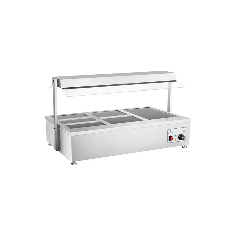 Royal Catering Bain Marie kuivalämmitys 6 GN lihaliitteellä