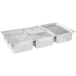 Royal Catering Bain Marie kuivalämmitys 6 GN lihaliitteellä