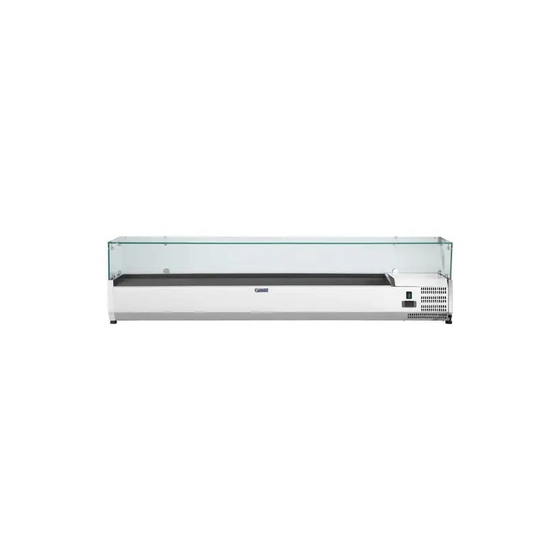 Royal Catering RCKV-200/39-G9 jäähdytysvitriini 200 x 39 cm lasikannella