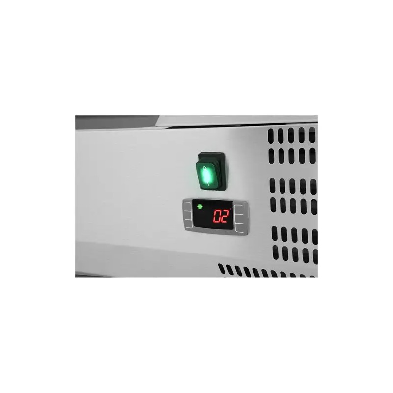 Royal Catering RCKV-200/39-G9 jäähdytysvitriini 200 x 39 cm lasikannella