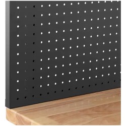 MSW-WBHD-02 Työpöytä 122 x 51 cm, korkeussäädettävä 95-176 cm, työkaluseinällä ja laatikolla