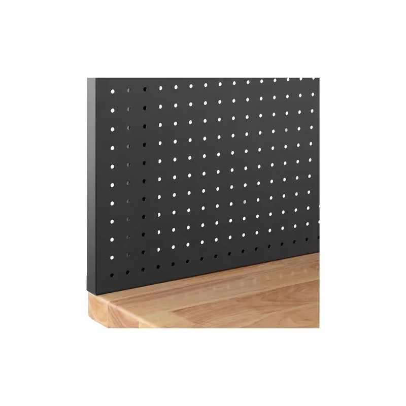MSW-WBHD-02 Työpöytä 122 x 51 cm, korkeussäädettävä 95-176 cm, työkaluseinällä ja laatikolla