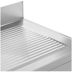 Royal Catering tiskipöytä 2 allasta ruostumaton teräs 180 x 70 cm