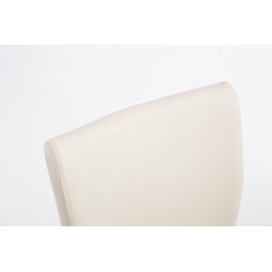 Säädettävä keinonahkainen baarijakkara korkeaselkänojalla ja jalkatuella