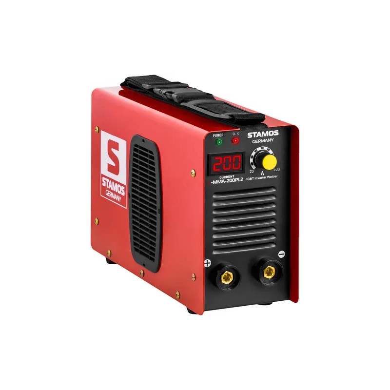 Stamos Germany S-MMA-200PI.2 elektrodihitsauskone 200 A Hot Start LED-näytöllä