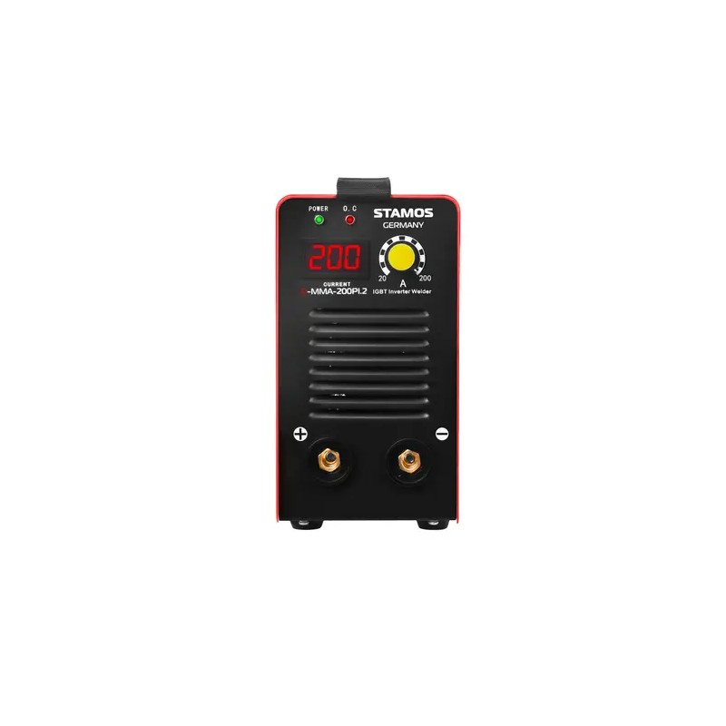 Stamos Germany S-MMA-200PI.2 elektrodihitsauskone 200 A Hot Start LED-näytöllä