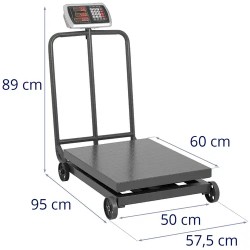 Steinberg Systems SBS-PF-600/100W alustavaaka 600 kg 0,1 kg 60 x 50 cm LED pyörillä