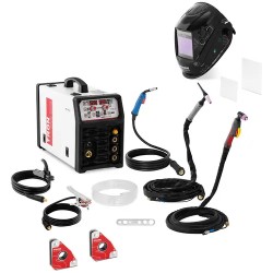 Kombihitsaussetti TRON 200 ONE 200 A MIG MAG TIG MMA plasmaleikkaus hitsauskypärä ja magneetit