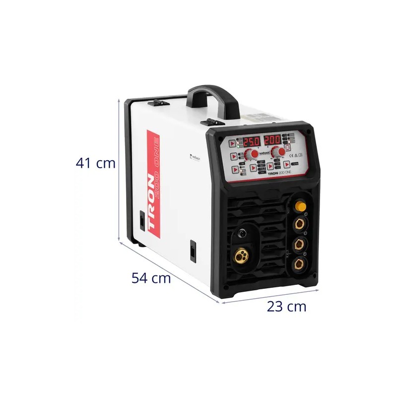 Kombihitsaussetti TRON 200 ONE 200 A, MIG/MAG, TIG, MMA, plasmaleikkaus, hitsauskypärä ja magneetit