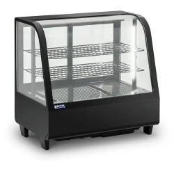 Royal Catering RCCC 100 BT kylmävitriini 100 l 3 tasoa musta