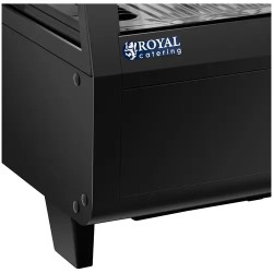 Royal Catering RCCC-100-BT kylmävitriini 100 l, 3 tasoa, musta
