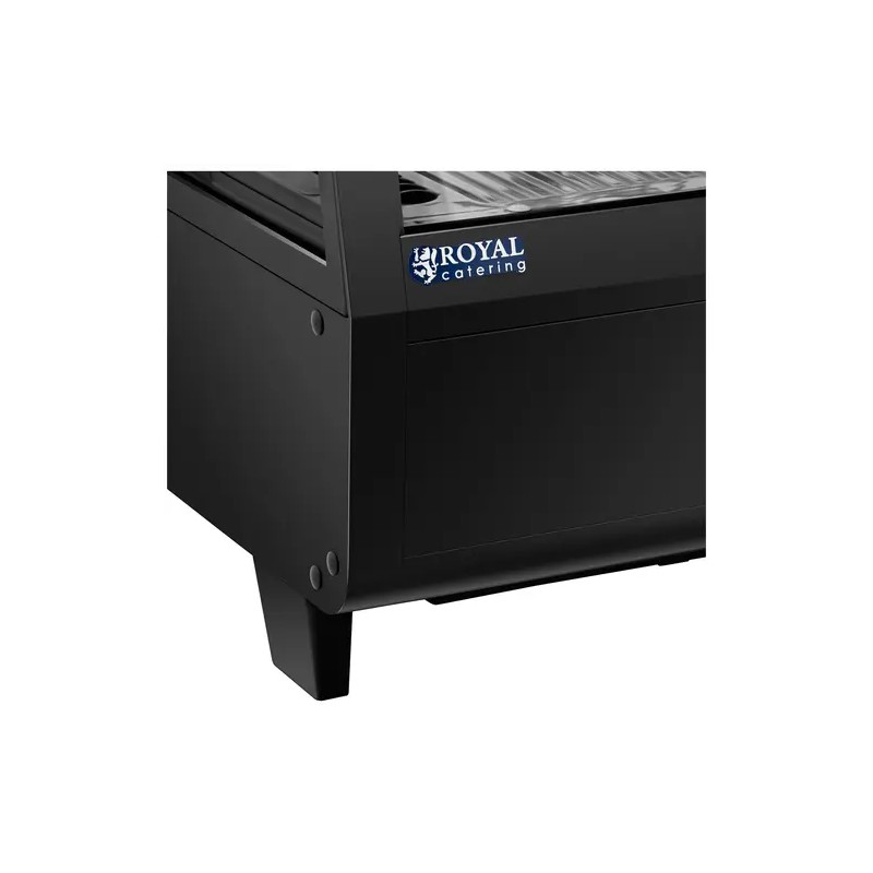 Royal Catering RCCC-100-BT kylmävitriini 100 l, 3 tasoa, musta