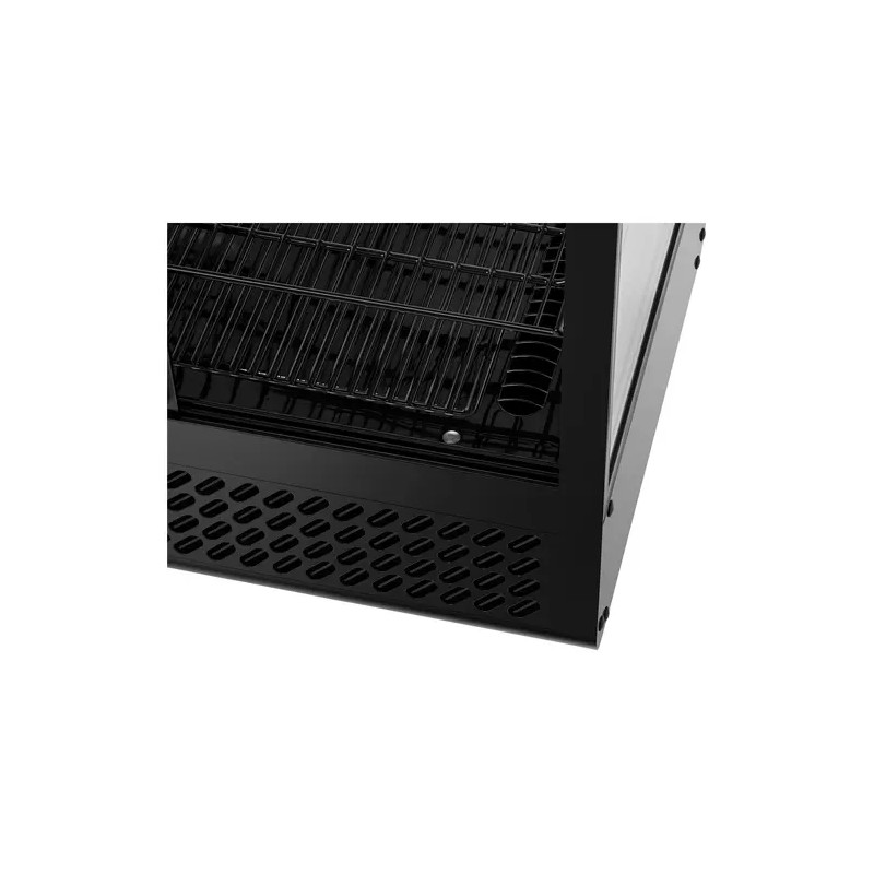 Royal Catering RCCC-100-BT kylmävitriini 100 l, 3 tasoa, musta