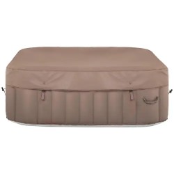 Täytettävä poreallas 900 l, 6 henkilöä, 130 suutinta, beige/valkoinen