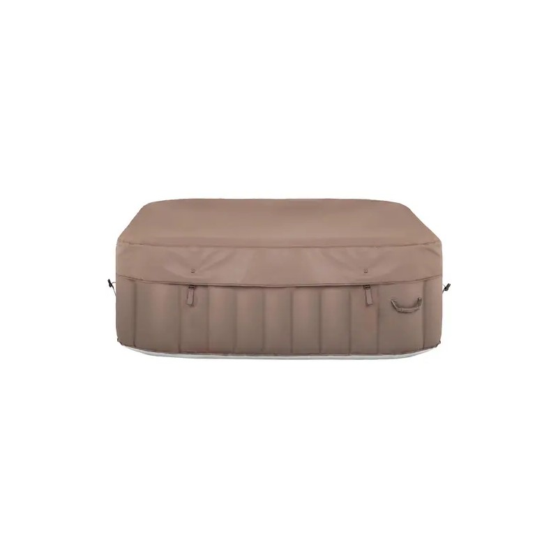 Täytettävä poreallas 900 l, 6 henkilöä, 130 suutinta, beige/valkoinen
