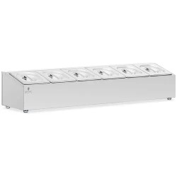 Royal Catering GN teline 6 kpl GN 1 6 säiliötä kansilla 9 6 l ruostumaton teräs