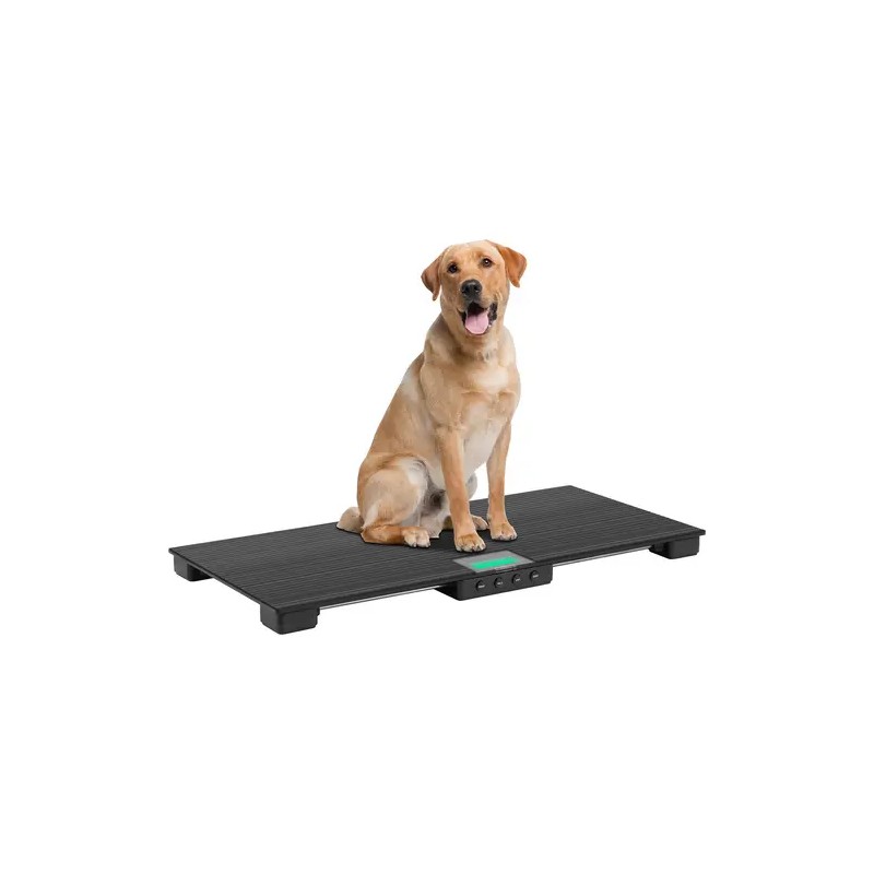 Digitaalinen eläinvaaka 150 kg 84 x 40,5 cm LCD-näytöllä ja USB-liitännällä